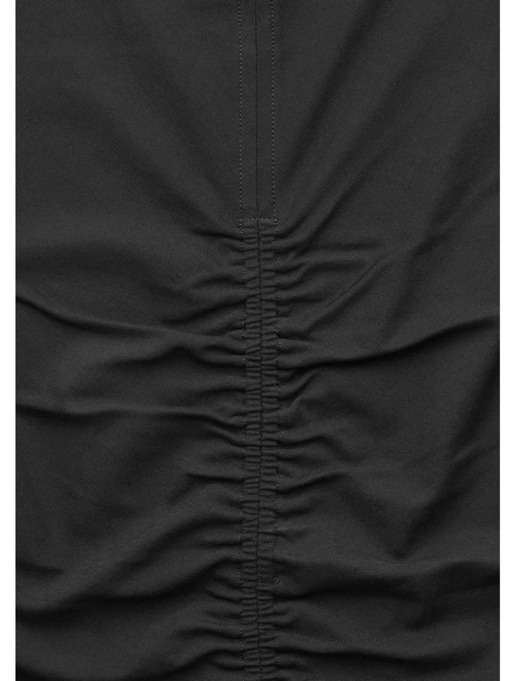 COS Black Gathered T-Shirt Midi Dress NWT Medium – Minimalist Chic - Picture 6 of 11